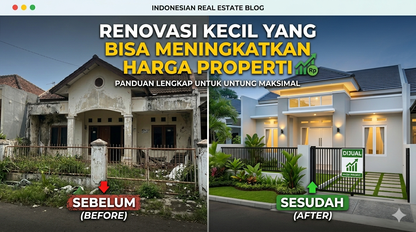 Renovasi kecil yang bisa meningkatkan harga properti