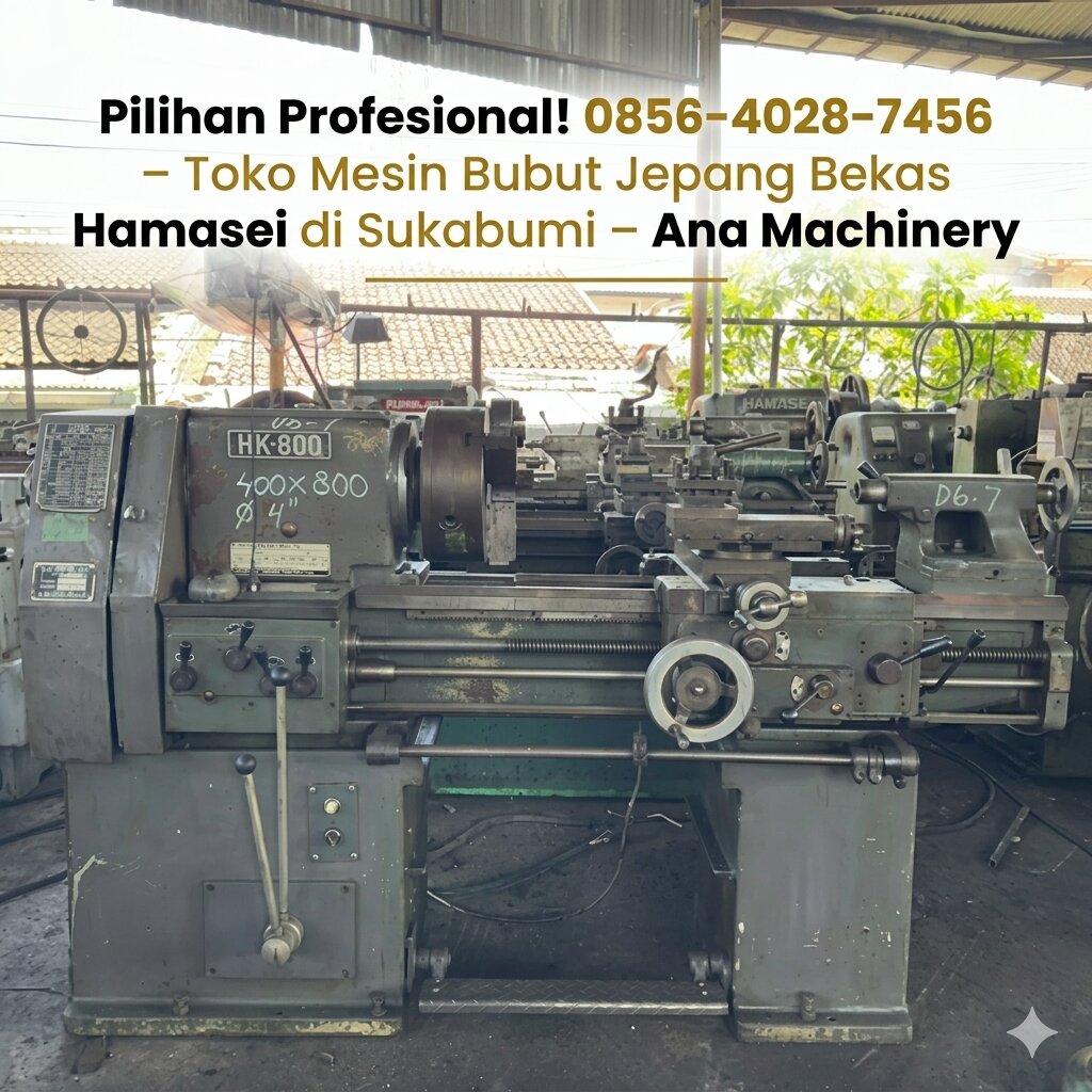 Toko Mesin Bubut Jepang Bekas Hamasei di Sukabumi (4)
