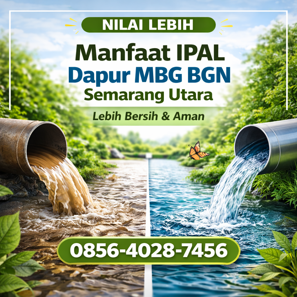 Nilai Lebih | 0856-4028-7456 Manfaat IPAL Dapur MBG BGN di Semarang Utara