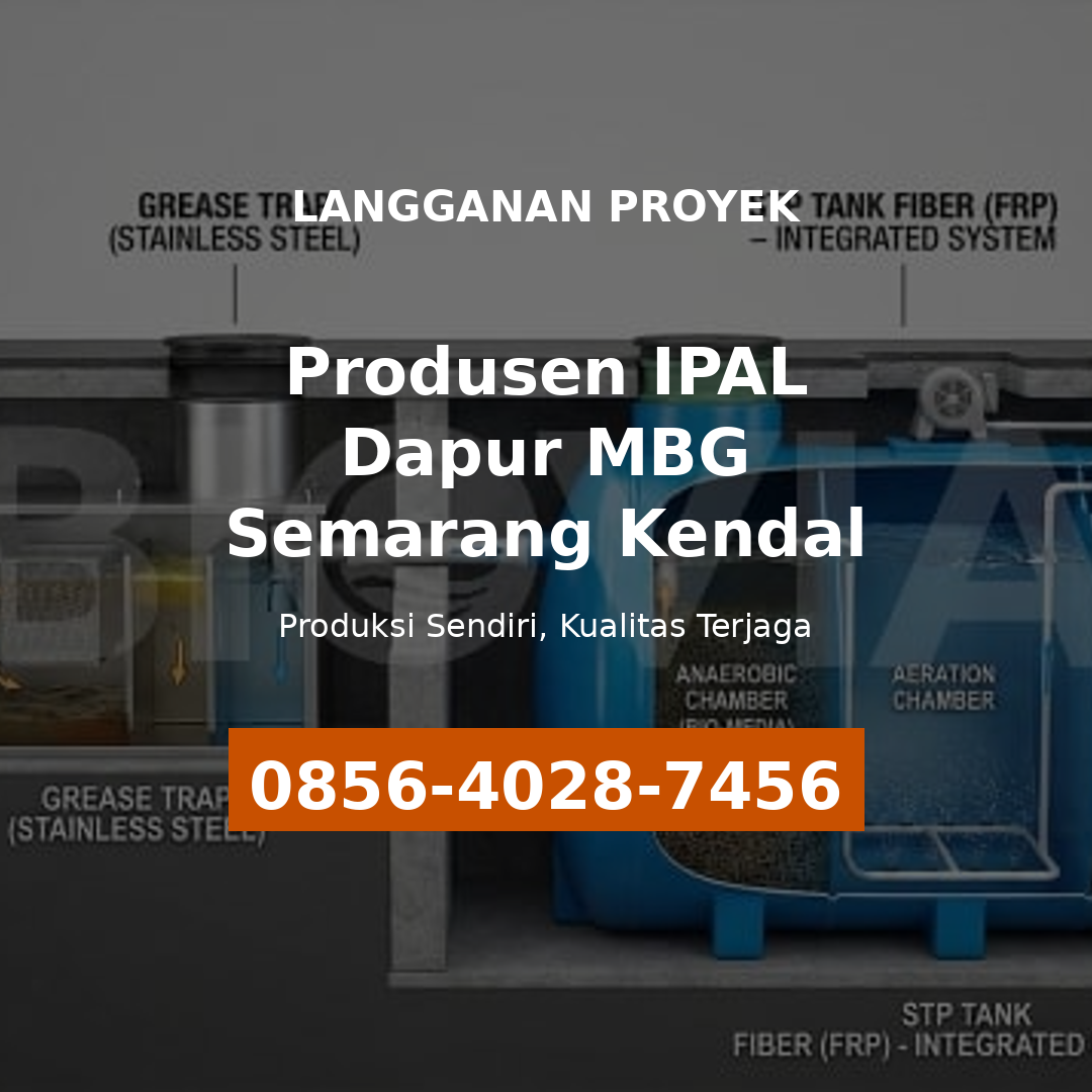 angganan Proyek | 0856-4028-7456 Produsen IPAL Dapur MBG di Semarang Kendal