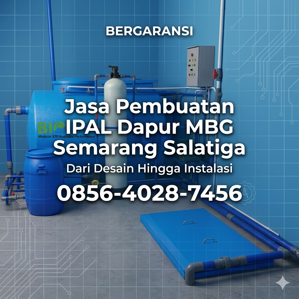 Bergaransi | 0856-4028-7456 Jasa Pembuatan IPAL Dapur MBG di Semarang Salatiga
