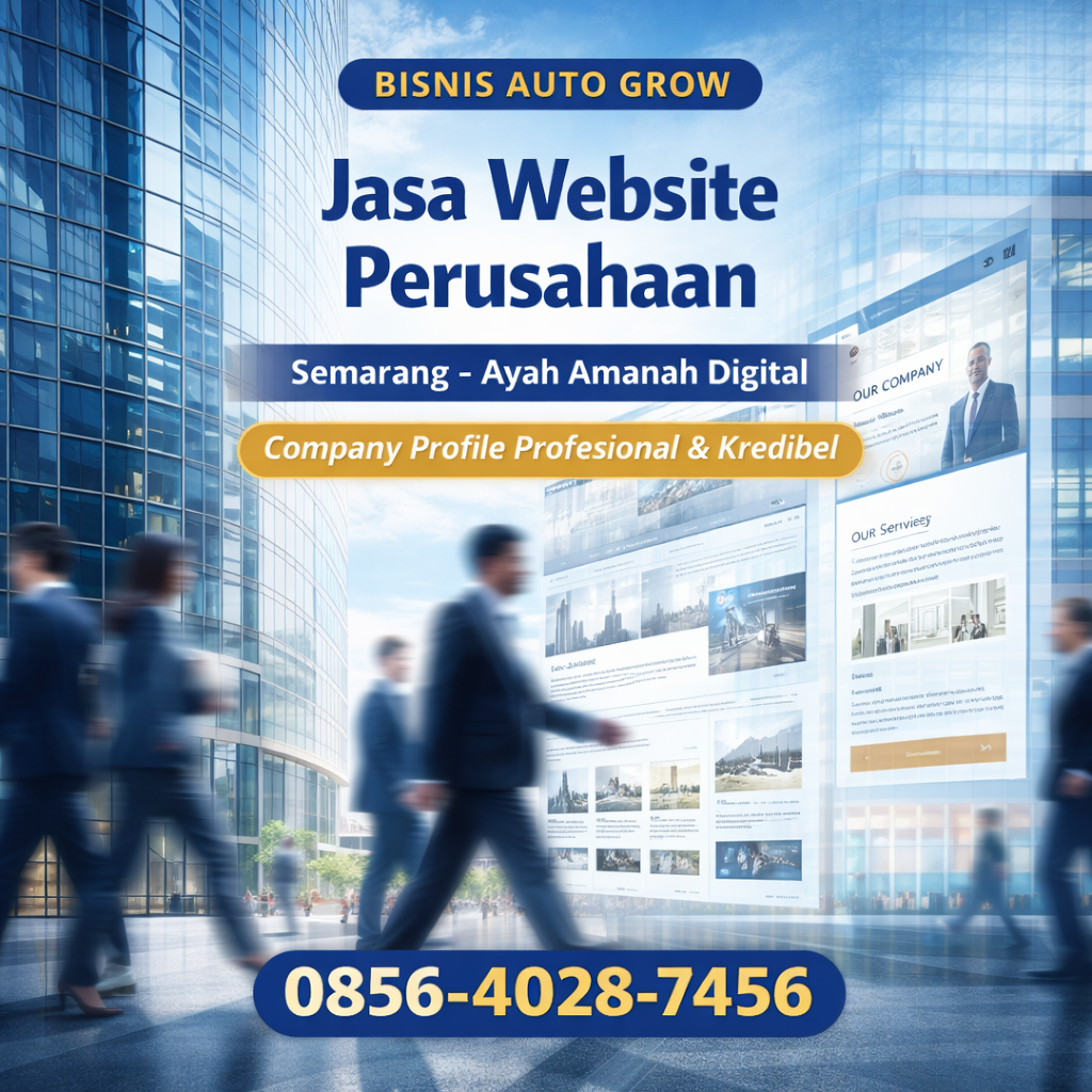 BISNIS AUTO GROW | 0856-4028-7456 Jasa Pembuatan Website Perusahaan di Semarang - Ayah Amanah Digital