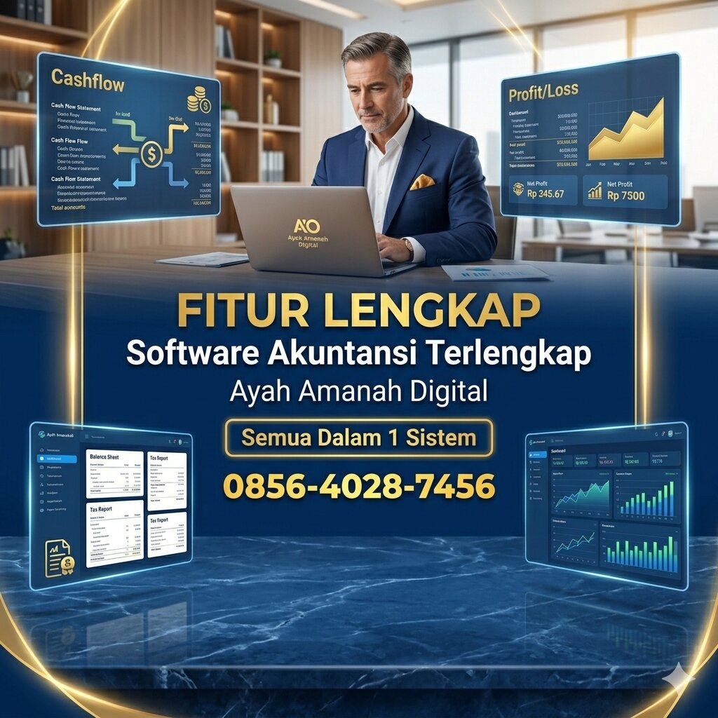 FITUR LENGKAP | 0856-4028-7456 Jual Software Akuntansi Terlengkap Harga Terjangkau di Indonesia - Ayah Amanah Digital