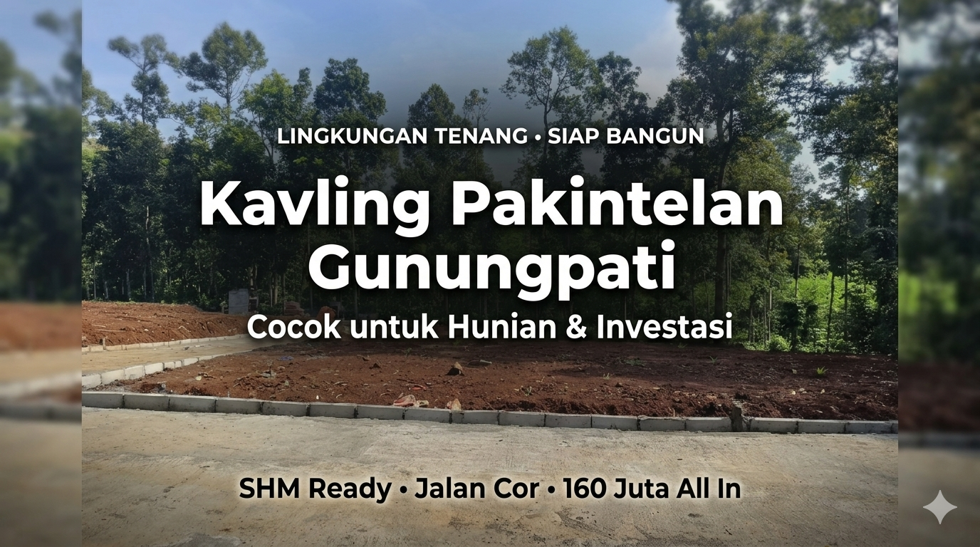 Kavling Siap Bangun di Pakintelan Gunungpati dengan Lingkungan Tenang