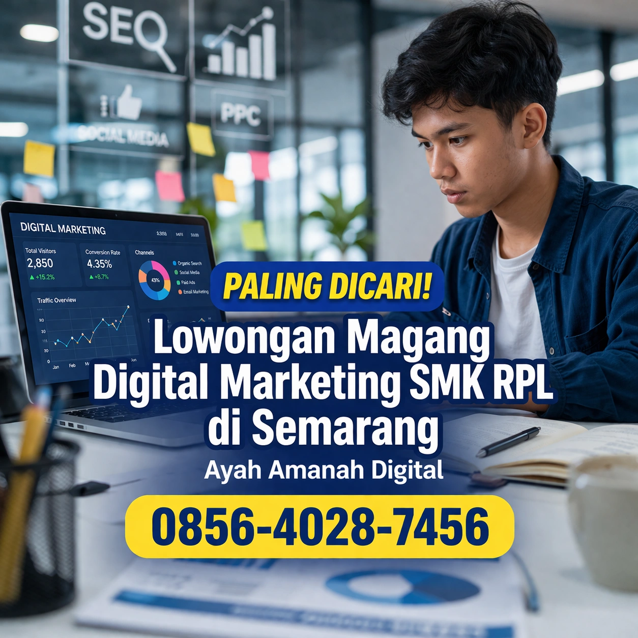 Paling Dicari! | 0856-4028-7456 Lowongan Magang Digital Marketing SMK RPL di Semarang - Ayah Amanah Digital