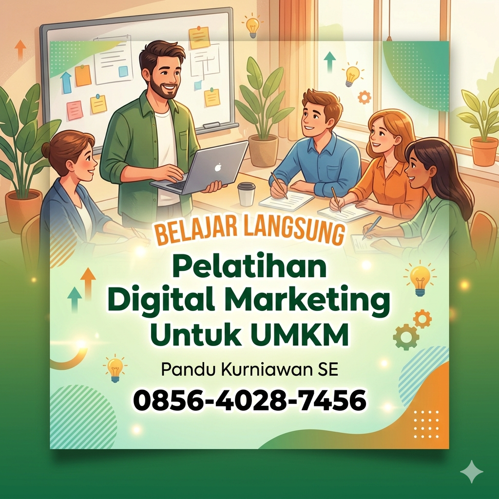 Belajar Langsung | 0856-4028-7456 Pemateri Pelatihan Digital Marketing untuk UMKM di Semarang - Pandu Kurniawan SE