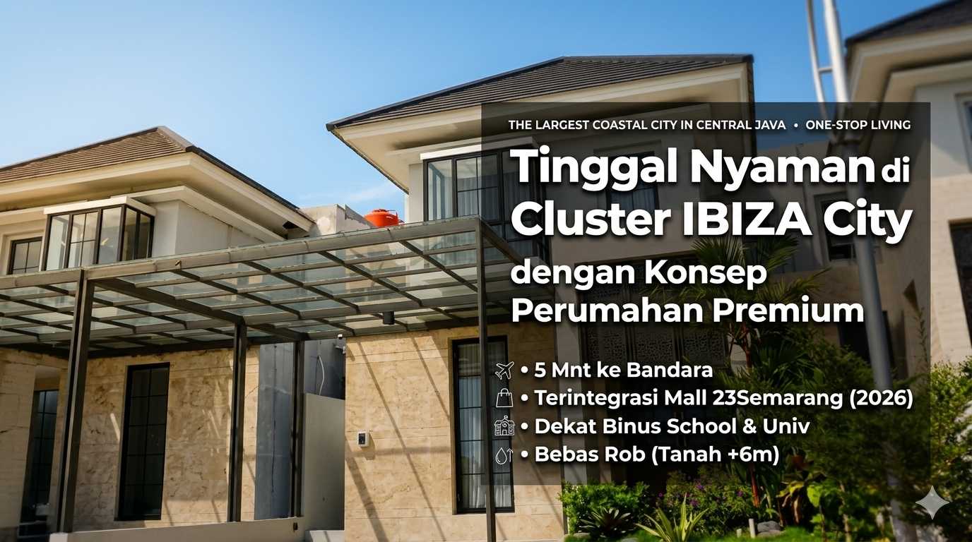 Tinggal Nyaman di Cluster IBIZA POJ City dengan Konsep Perumahan Premium