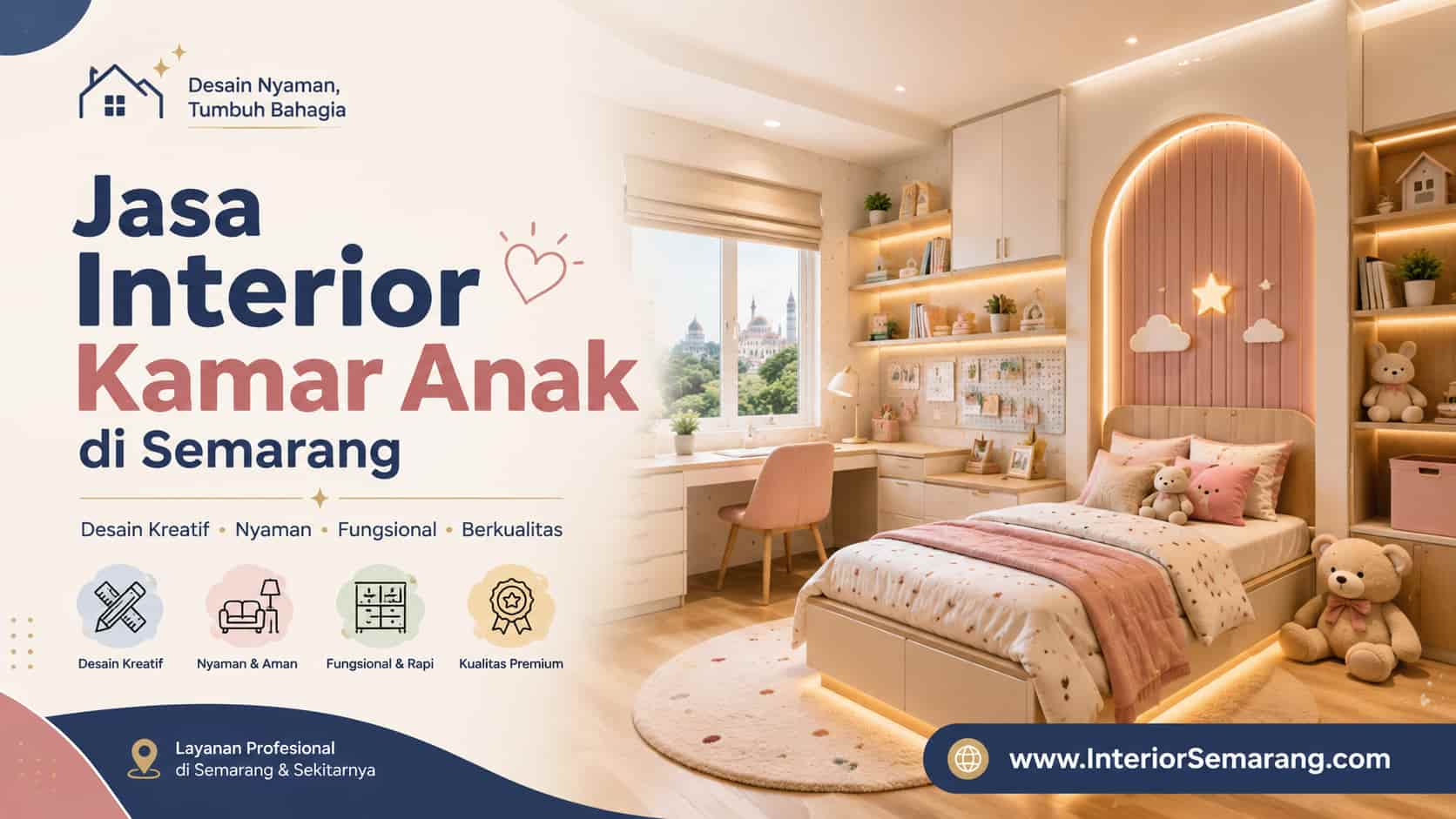 jasa interior kamar anak di semarang