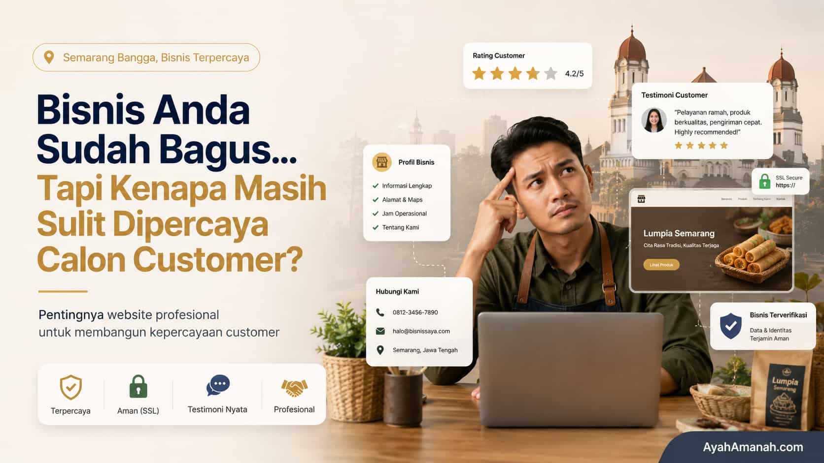 jasa web bisnis semarang ayah amanah