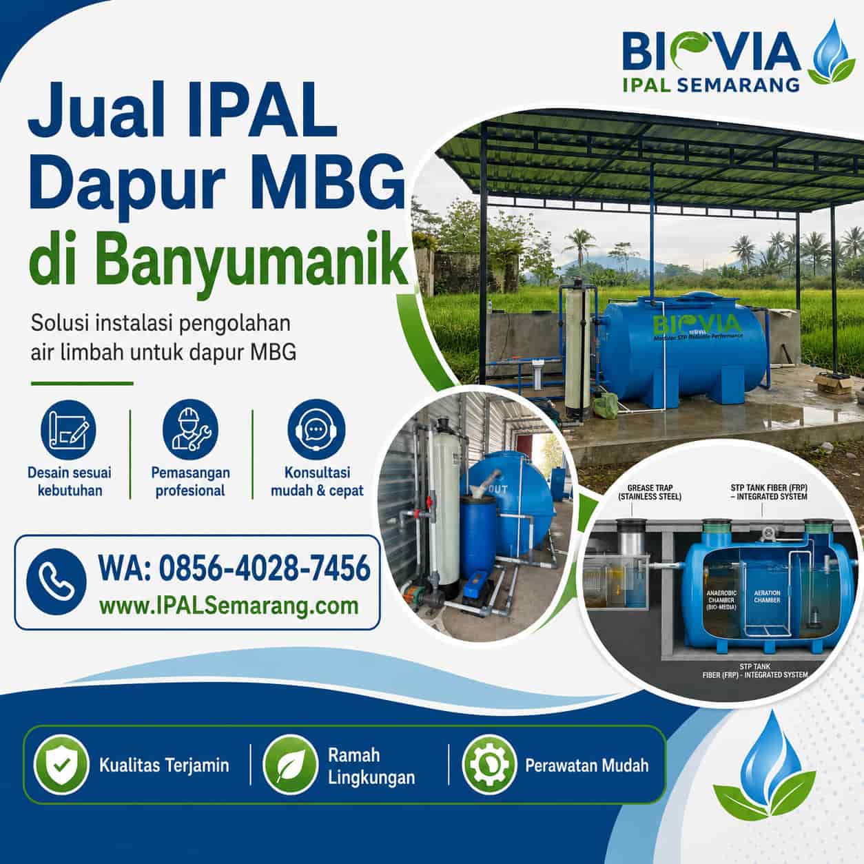 jual ipal dapur mbg banyumanik