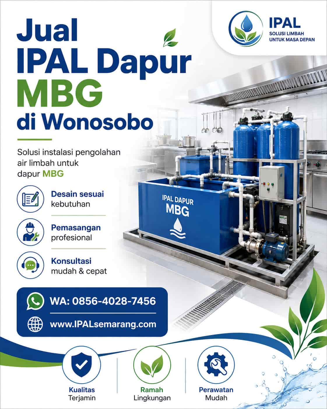jual ipal dapur mbg di wonosobo