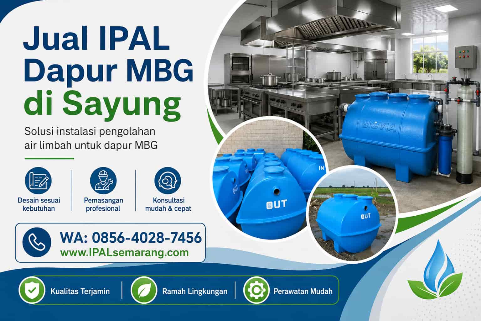 jual ipal dapur mbg sayung demak