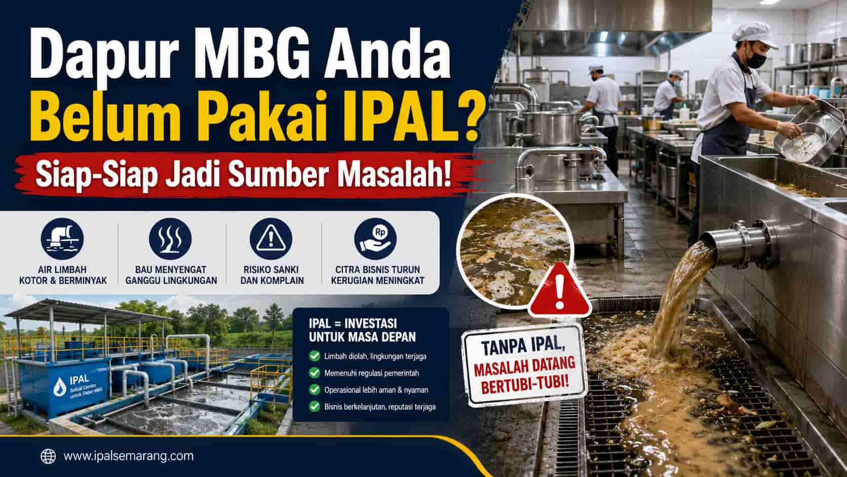 jual ipal dapur mbg semarang kendal batang