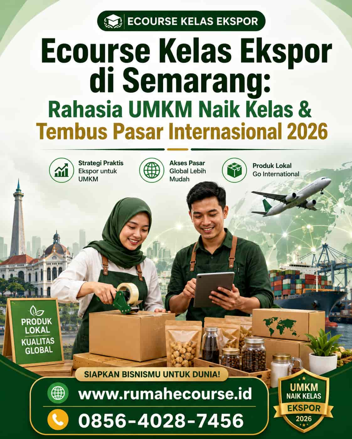 Ecourse kelas ekspor di Semarang untuk UMKM