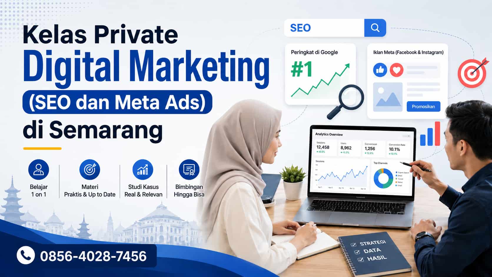 kelas private digital marketing seo meta ads semarang