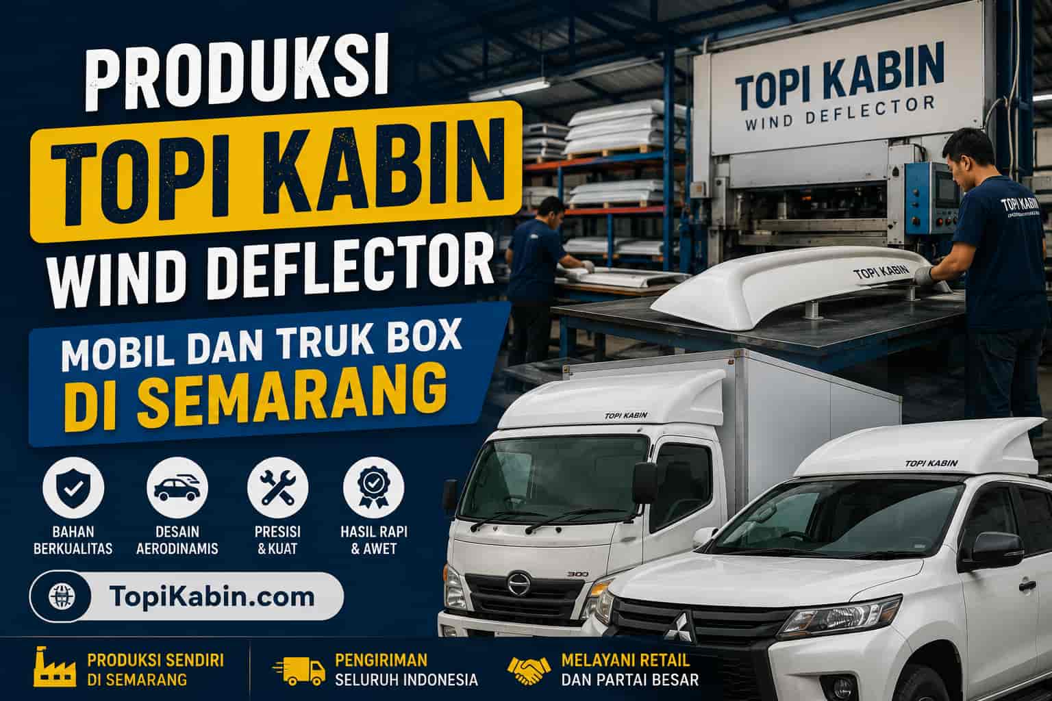 produksi wind deflector semarang raya