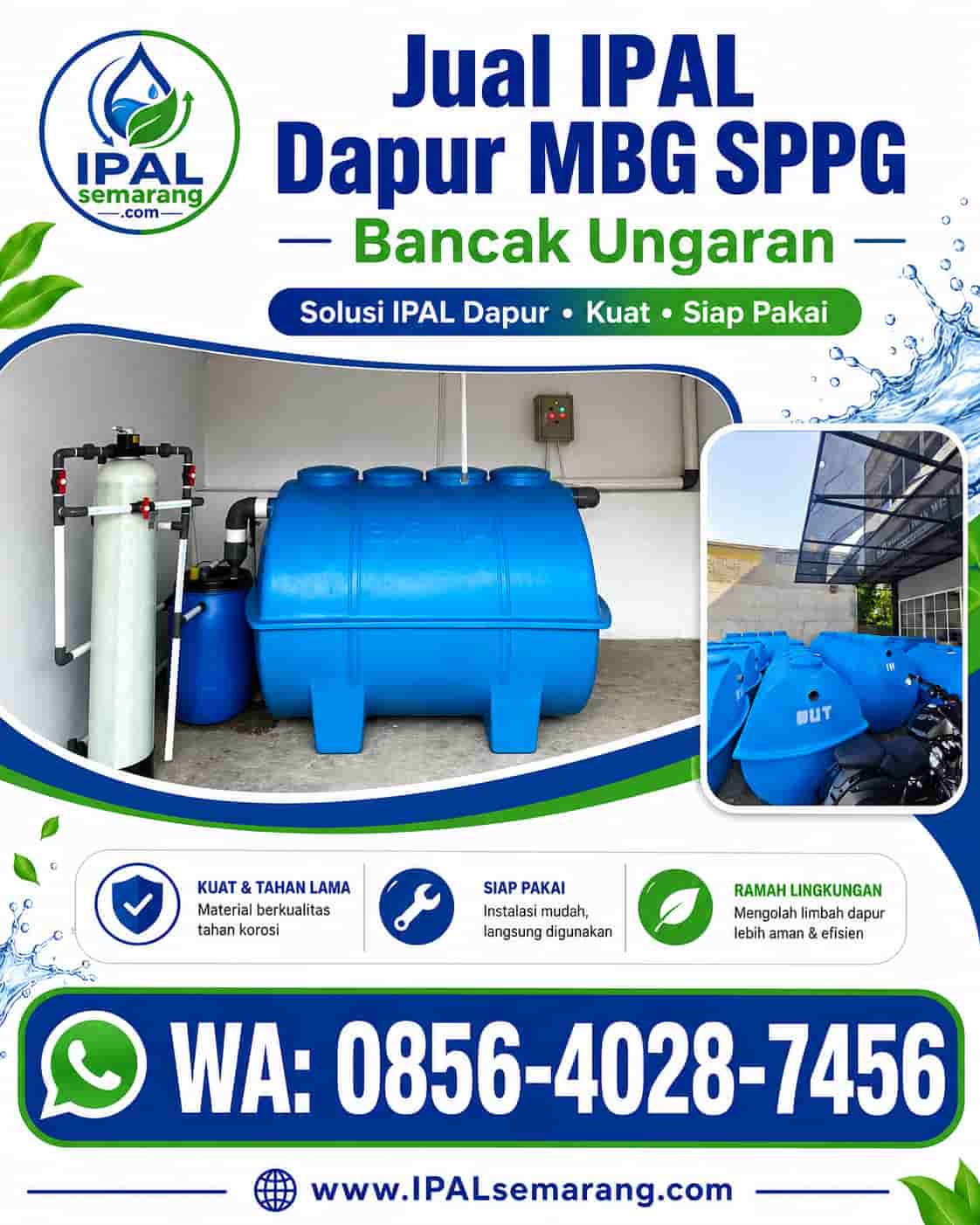 jual ipal dapur mbg di bancak ungaran kabupaten semarang