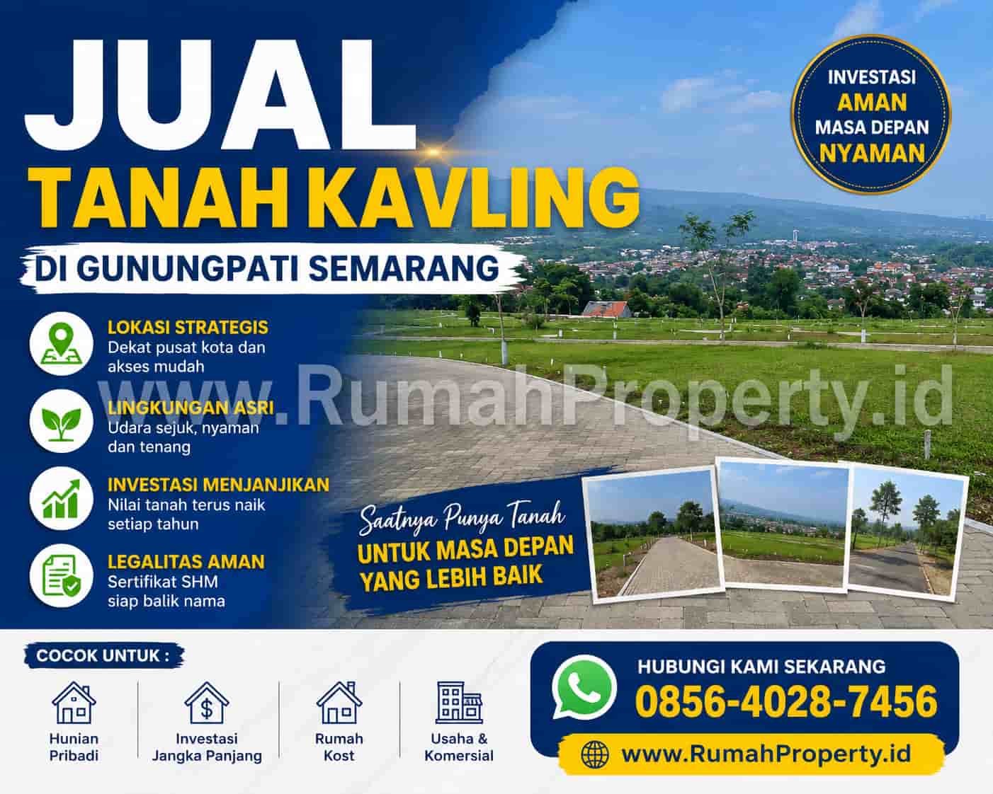 jual tanah kavling gunungpati semarang rumahproperty.id