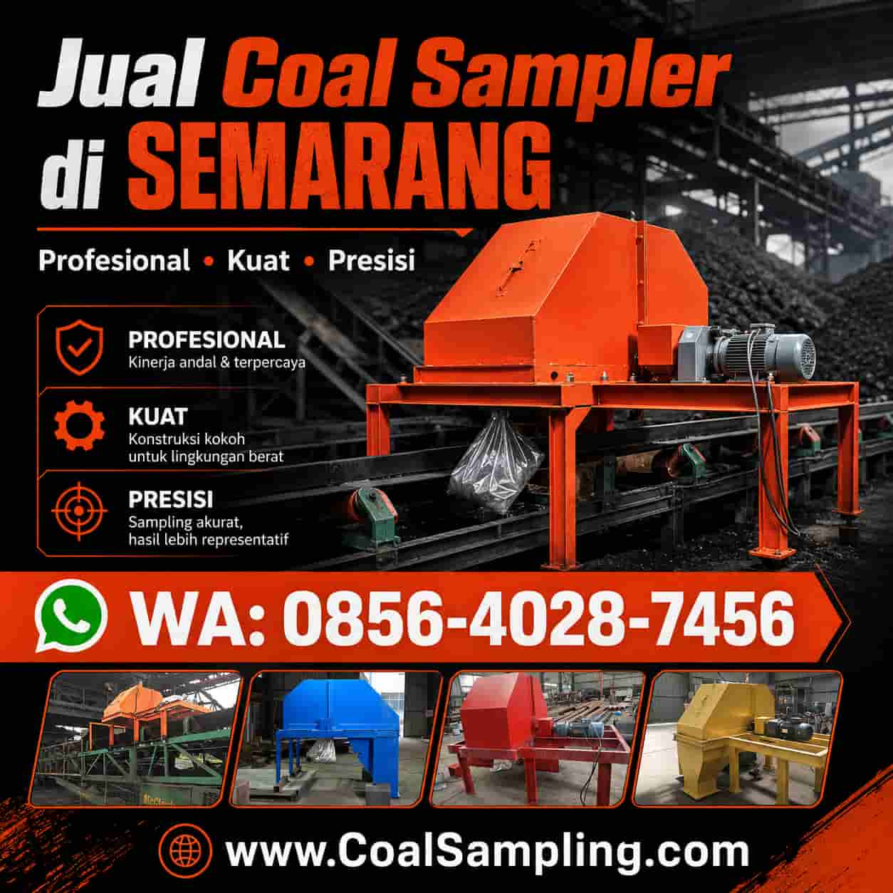 Jual Coal Sampler di Semarang untuk sistem sampling batubara