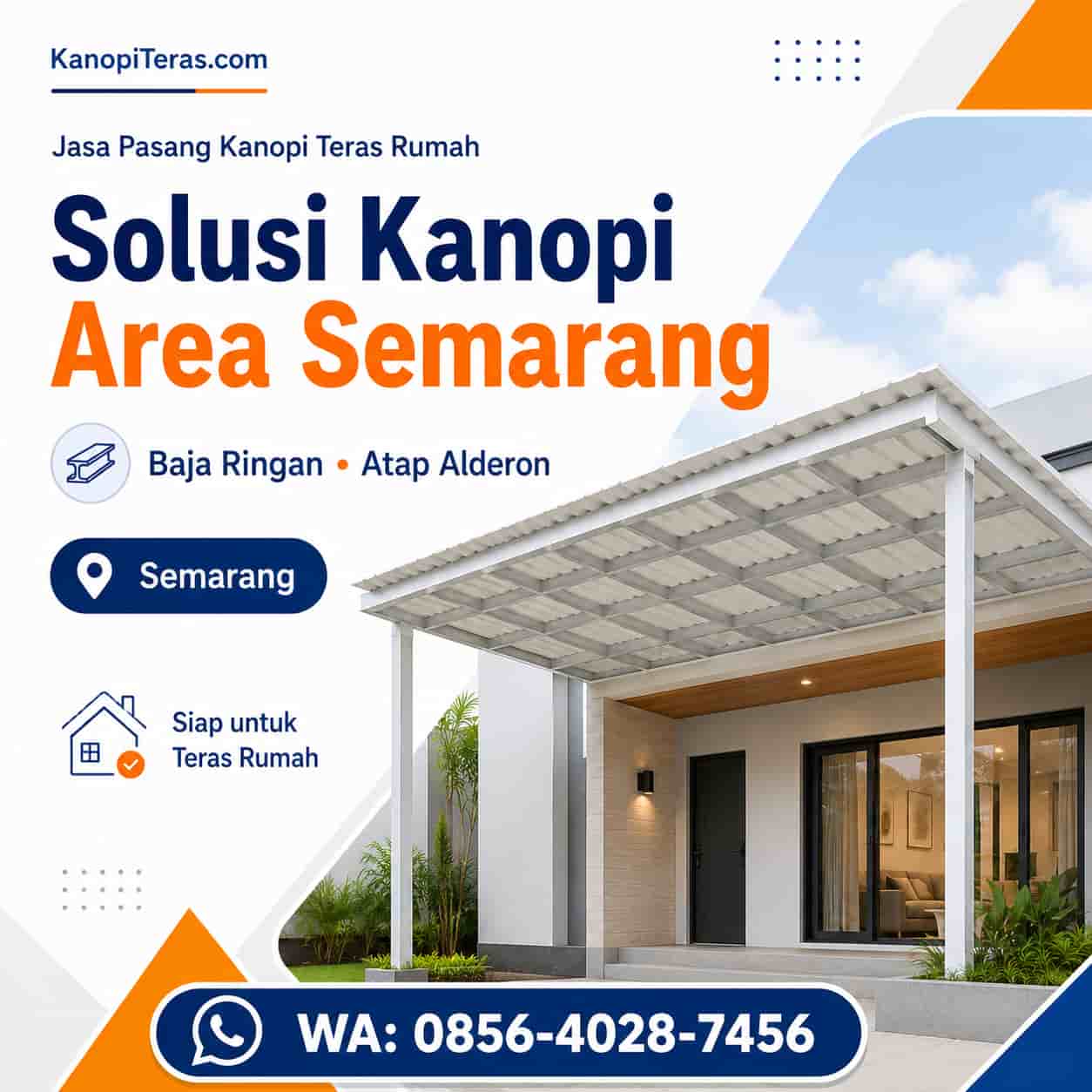 harga kanopi baja ringan di semarang