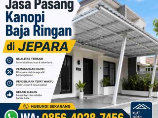 jasa pasang kanopi baja ringan di jepara