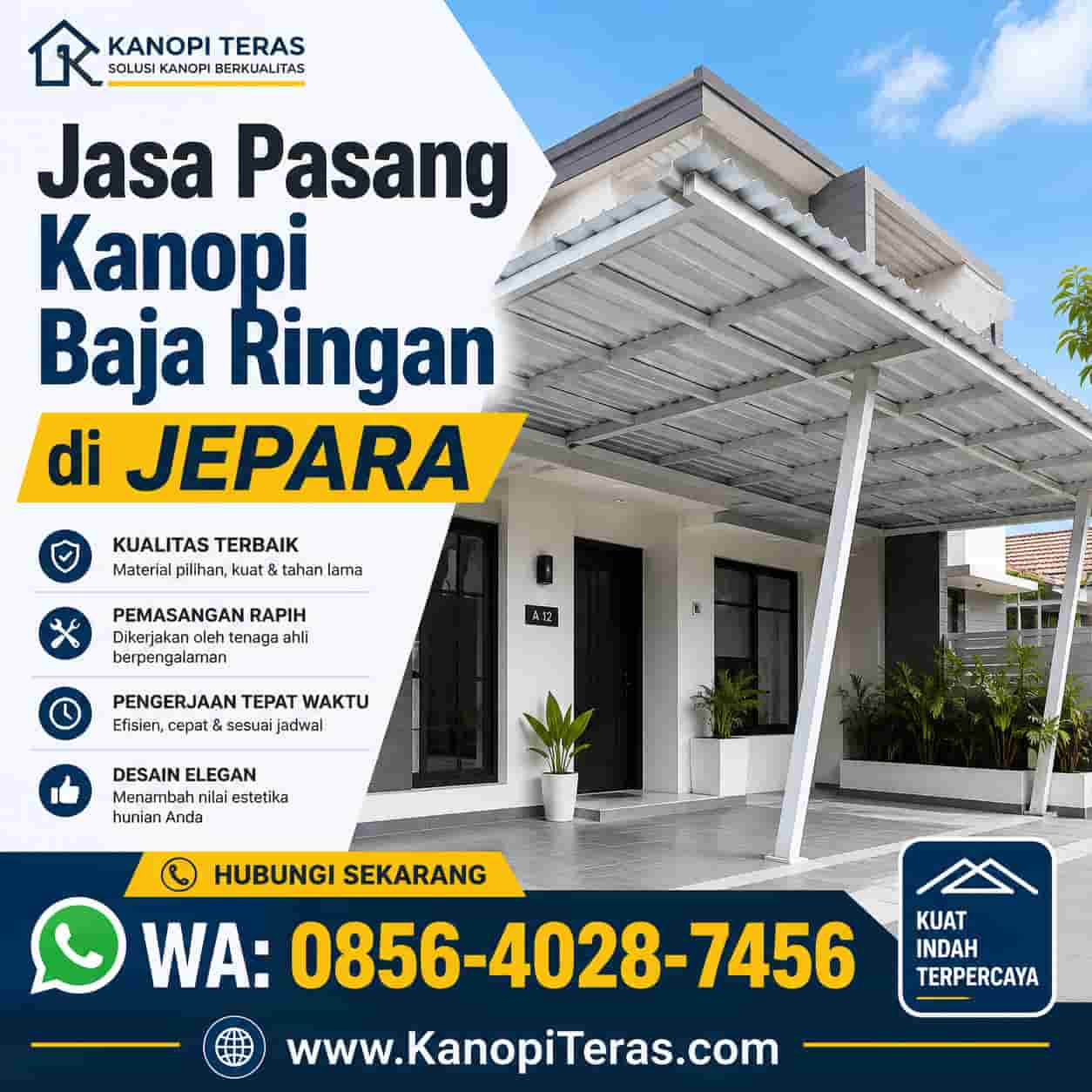 jasa pasang kanopi baja ringan di jepara