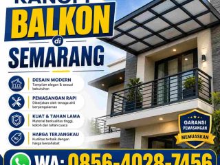 jasa pasang kanopi balkon di semarang