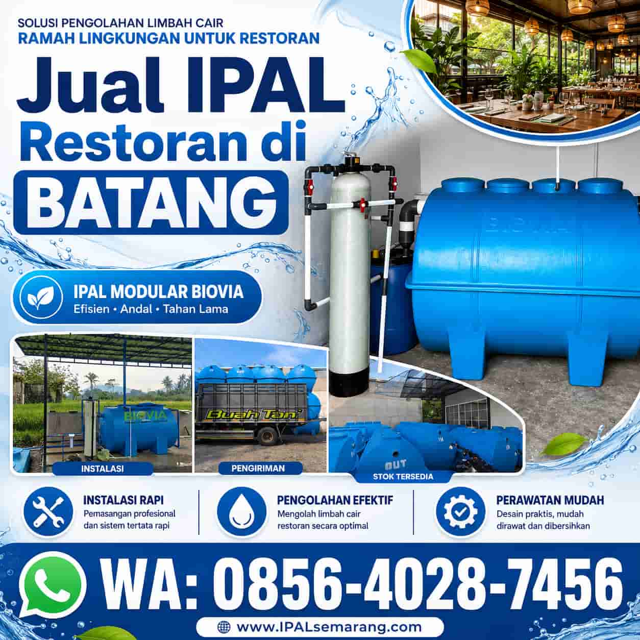 jual ipal restoran di batang