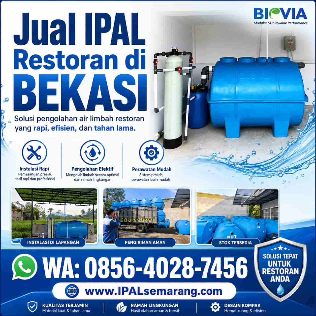 jual ipal restoran di bekasi