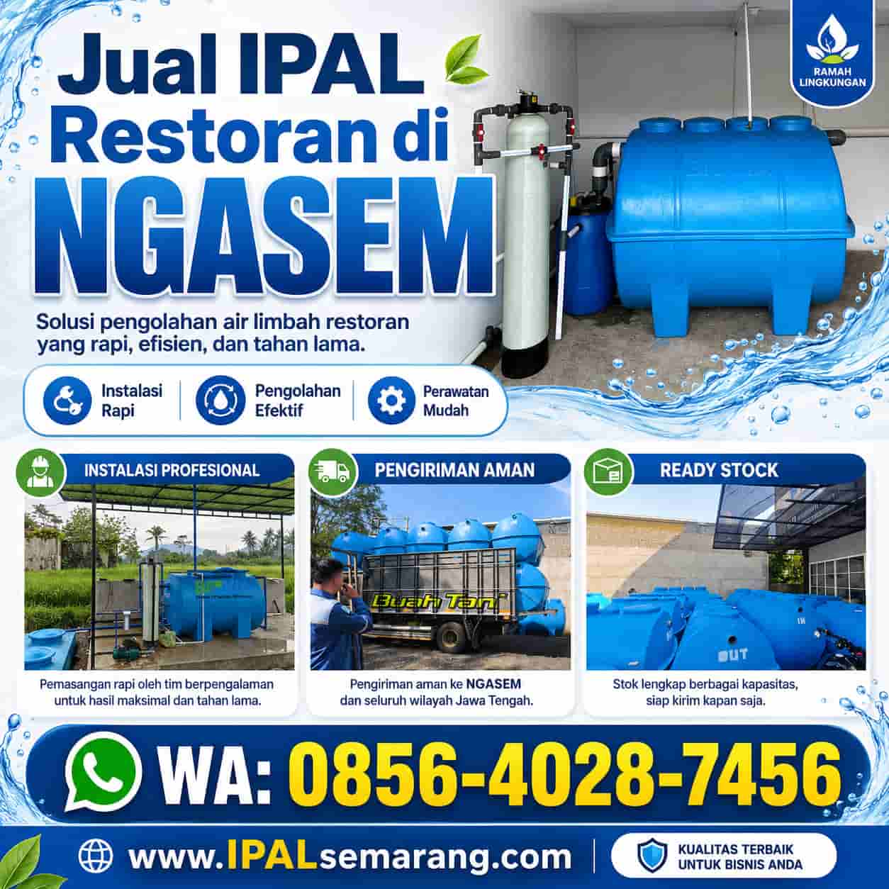 jual ipal restoran di ngasem