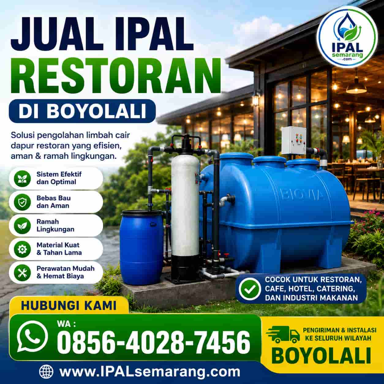 jual ipal restoran rumah makan di boyolali 1