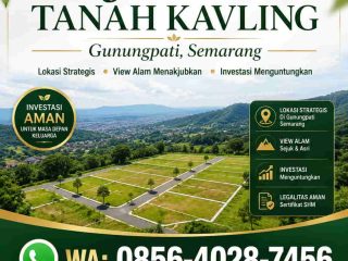 jual tanah kavling gunungpati semarang jateng