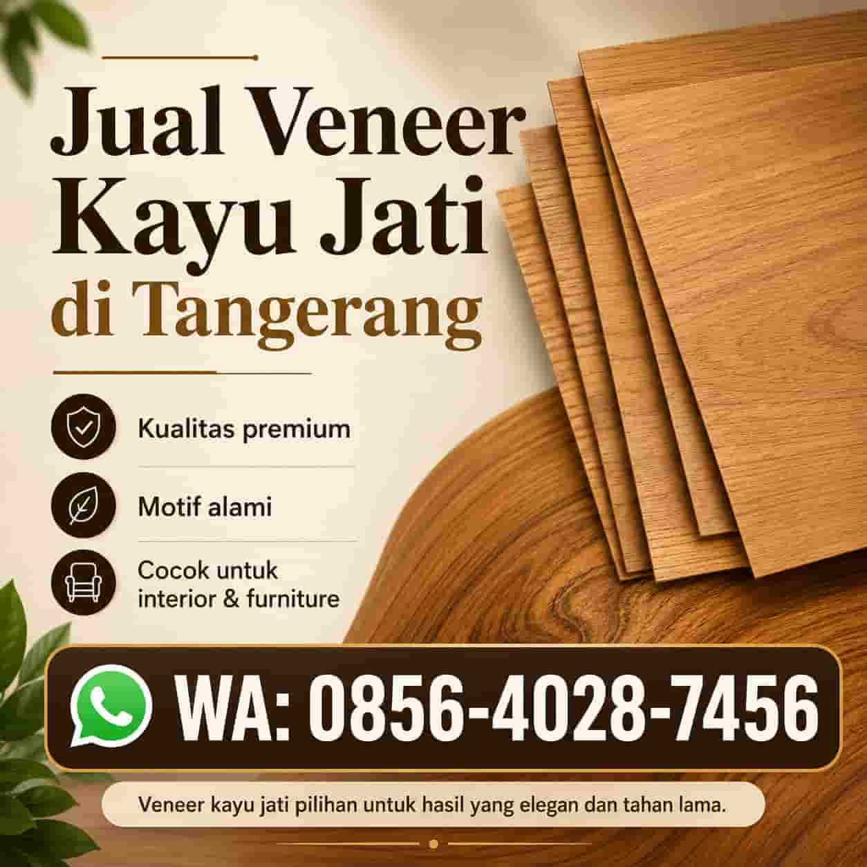 jual veneer kayu jati di tangerang
