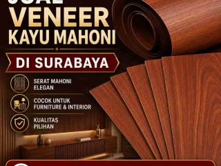 jual veneer kayu mahoni di surabaya