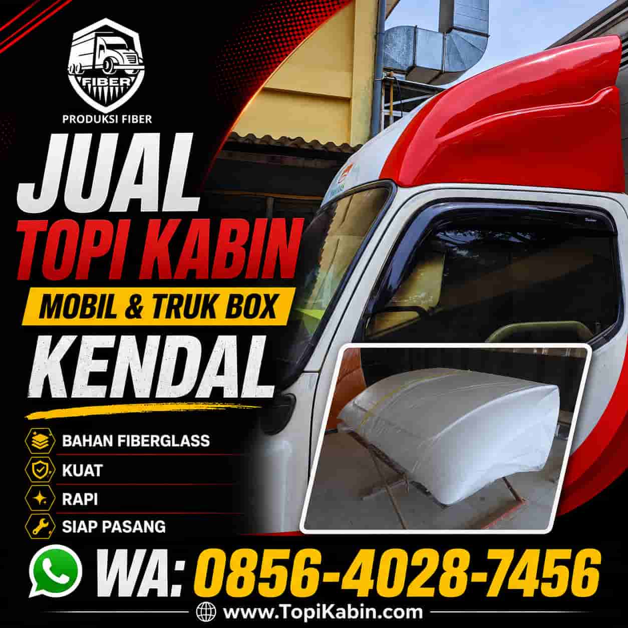 jual wind deflector topi kabin mobil truk di kendal