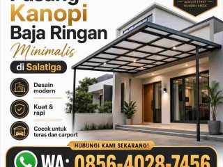 pasang kanopi baja ringan minimalis di salatiga 123