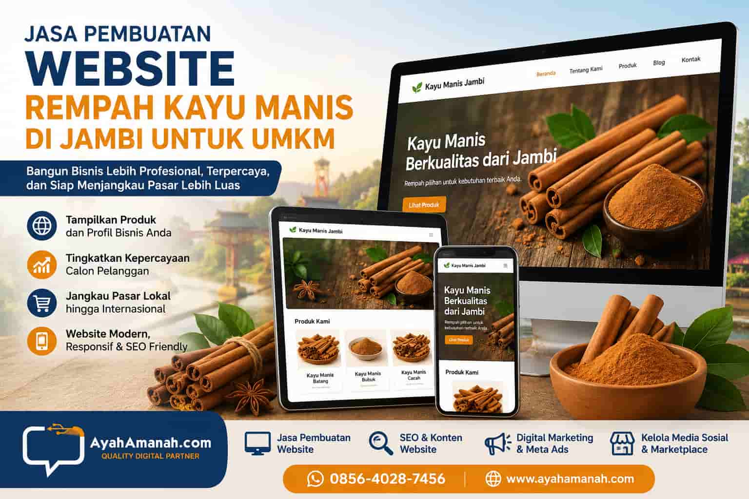 Jasa Pembuatan Website Rempah Kayu Manis di Jambi (2)