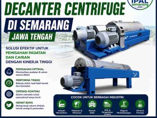 Jual Decanter Centrifuge di Semarang Jawa Tengah