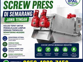 Jual Screw Press di Semarang Jawa Tengah