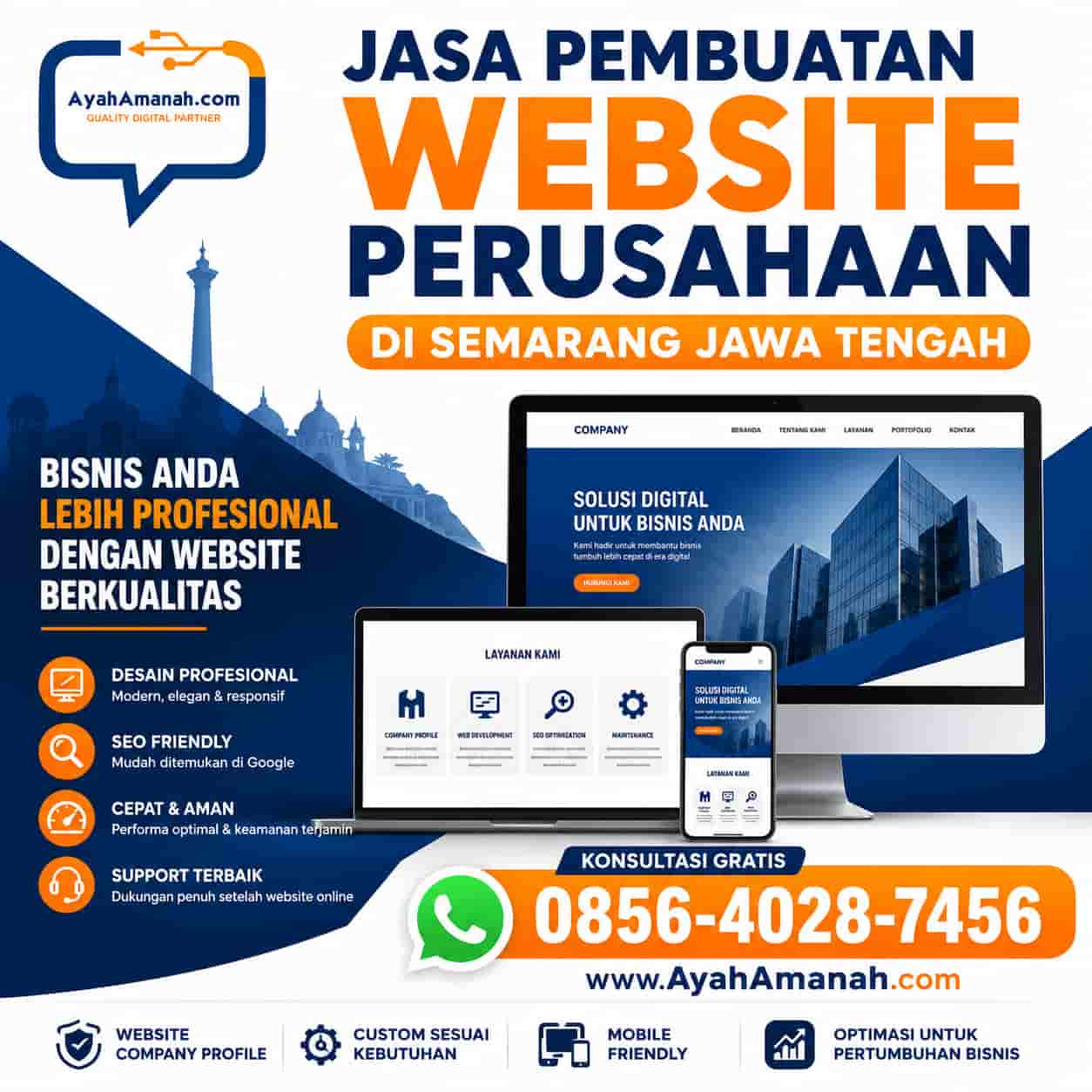 jasa pembuatan website perusahaan di semarang jawa tengah