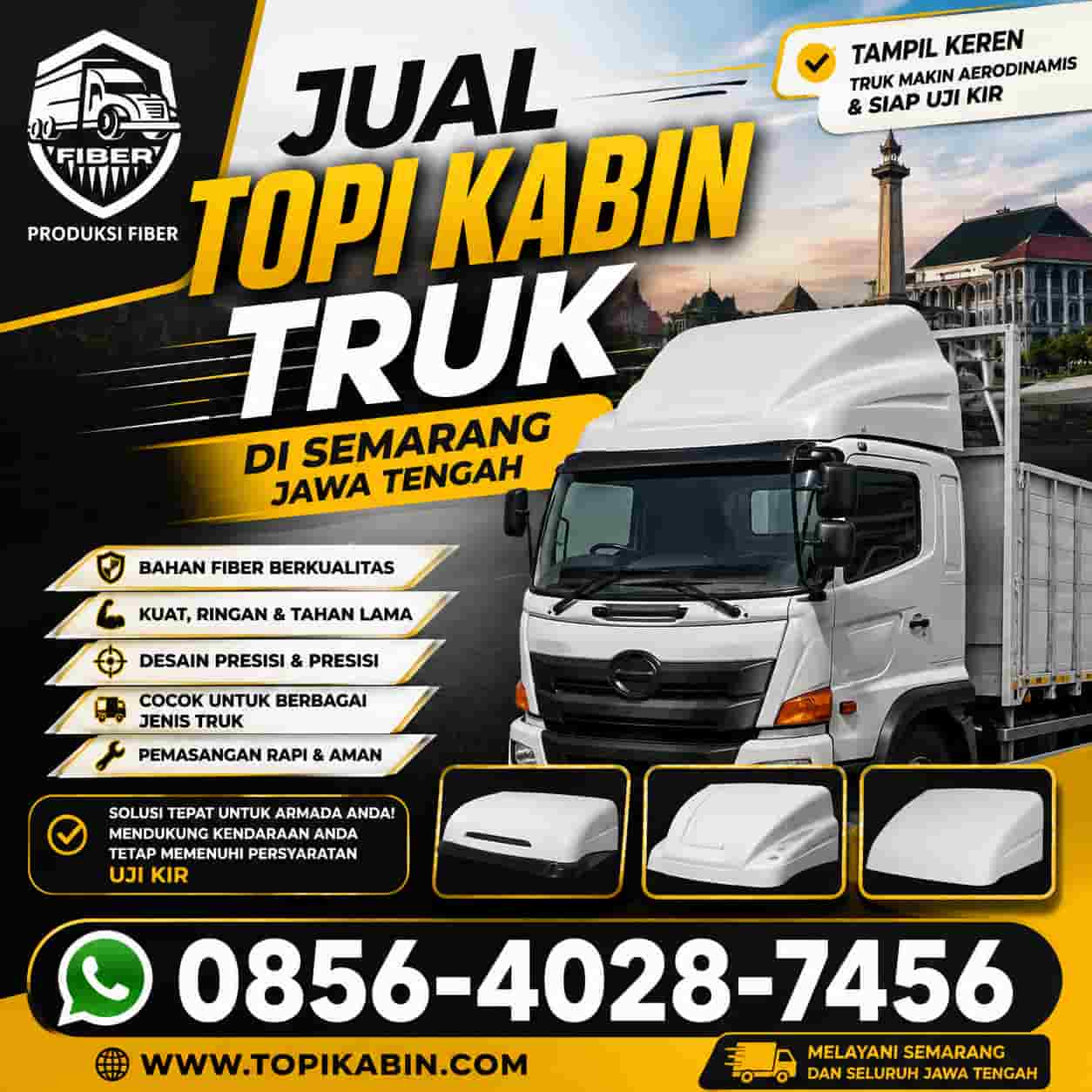 jual topi kabin truk di semarang jateng
