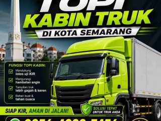 jual topi kabin truk wind deflector jateng