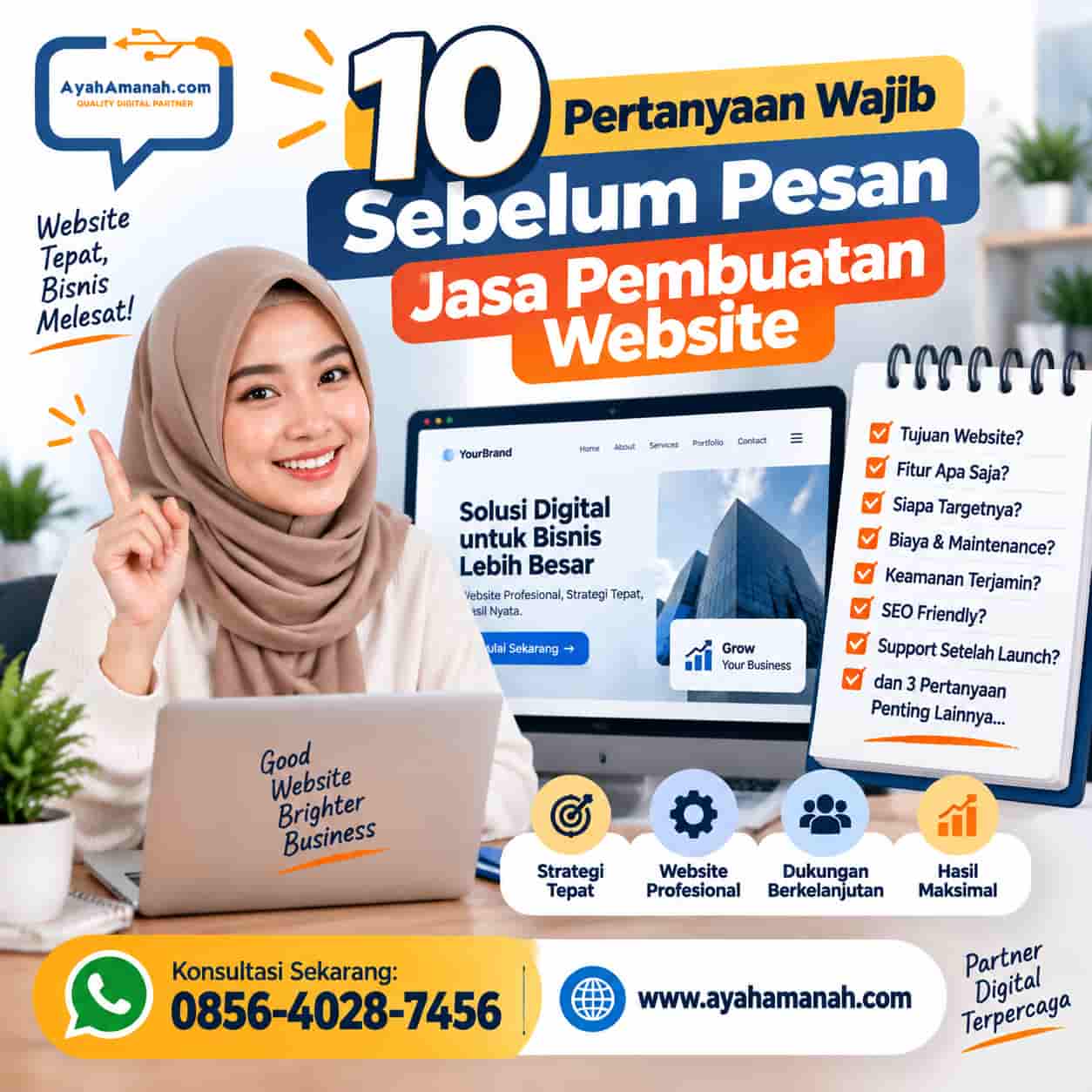 10 Pertanyaan Wajib Sebelum Pesan Jasa Pembuatan Website