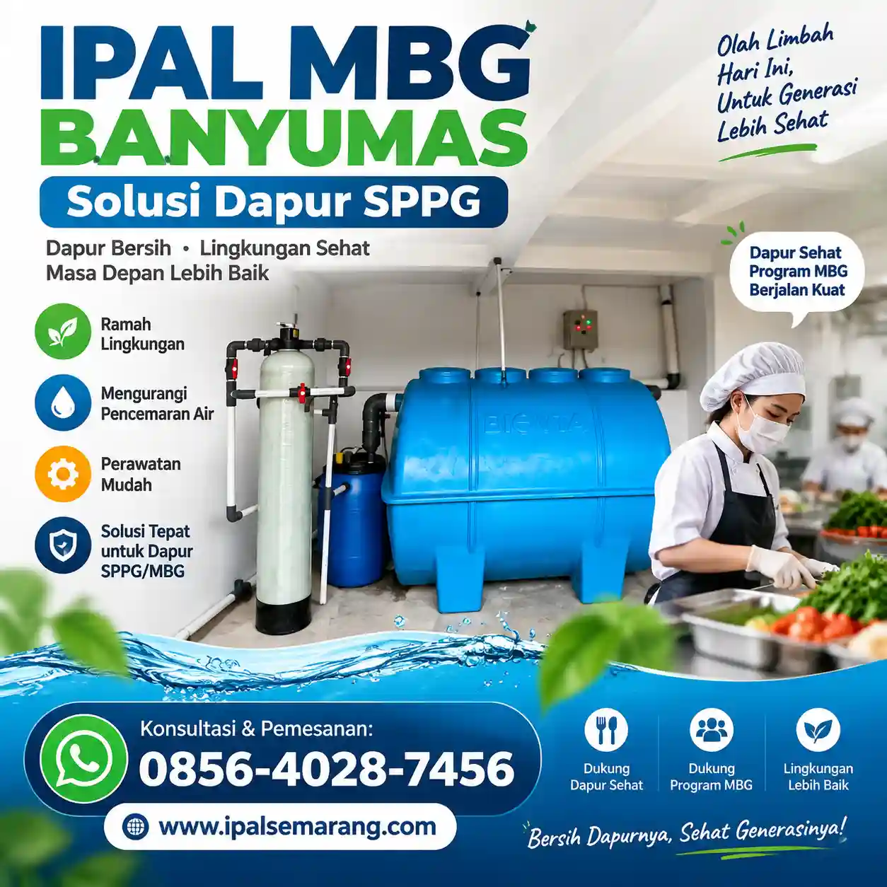 IPAL MBG Banyumas - Solusi Dapur SPPG di Lahan Sawah Lereng Serayu