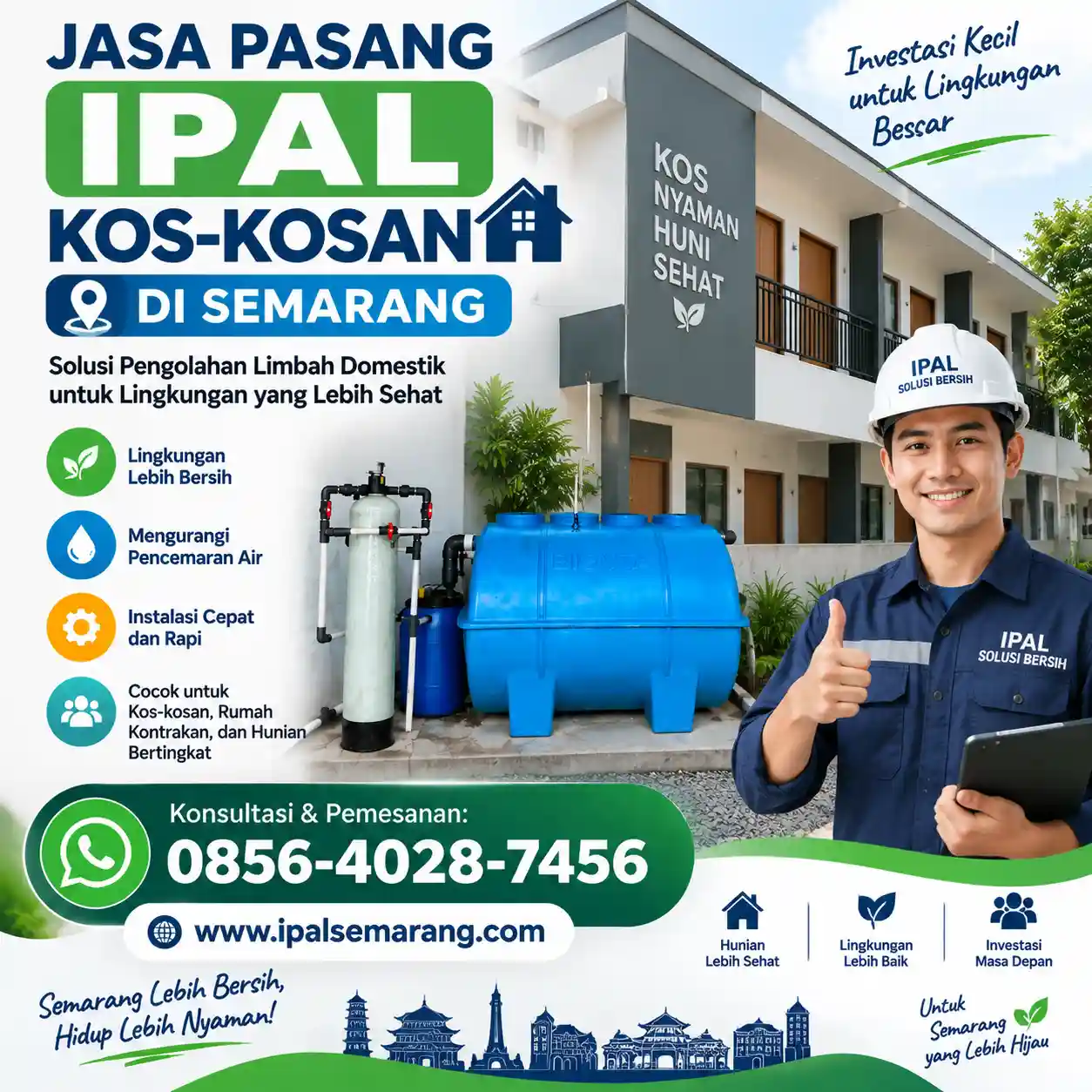Jasa Pasang IPAL Kos-kosan di Semarang - Solusi Limbah Rumah Sewa