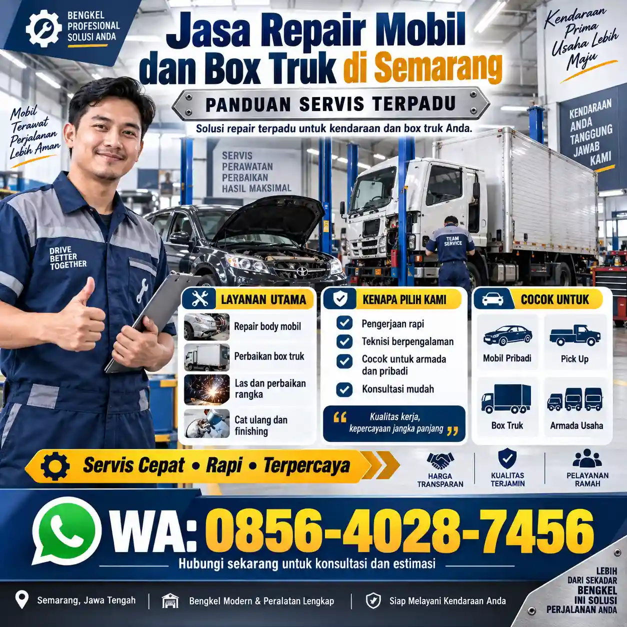 Jasa Repair Mobil dan Box Truk di Semarang - Panduan Servis Terpadu