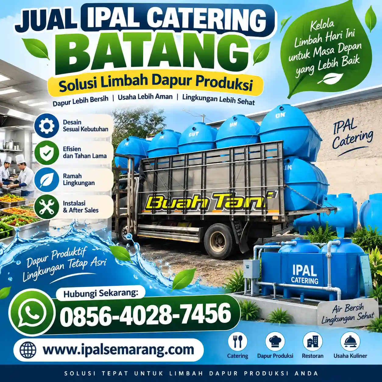 Jual IPAL Catering Batang - Solusi Limbah Dapur Produksi