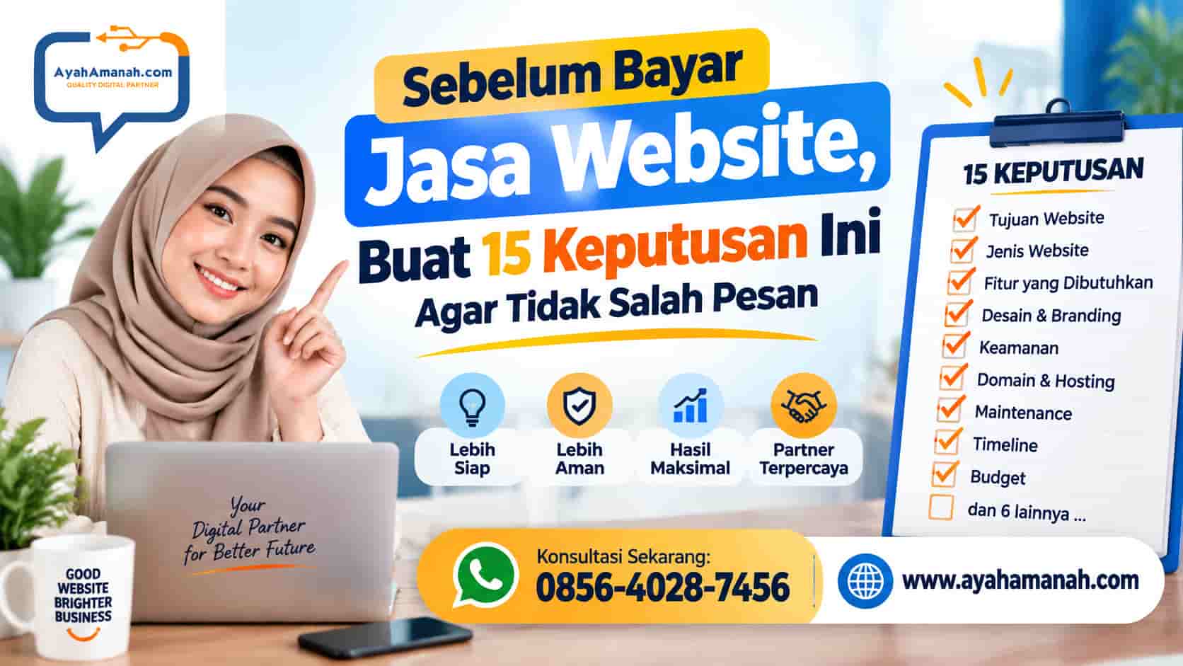 Sebelum Bayar Jasa Website, Buat 15 Keputusan Ini Agar Tidak Salah Pesan