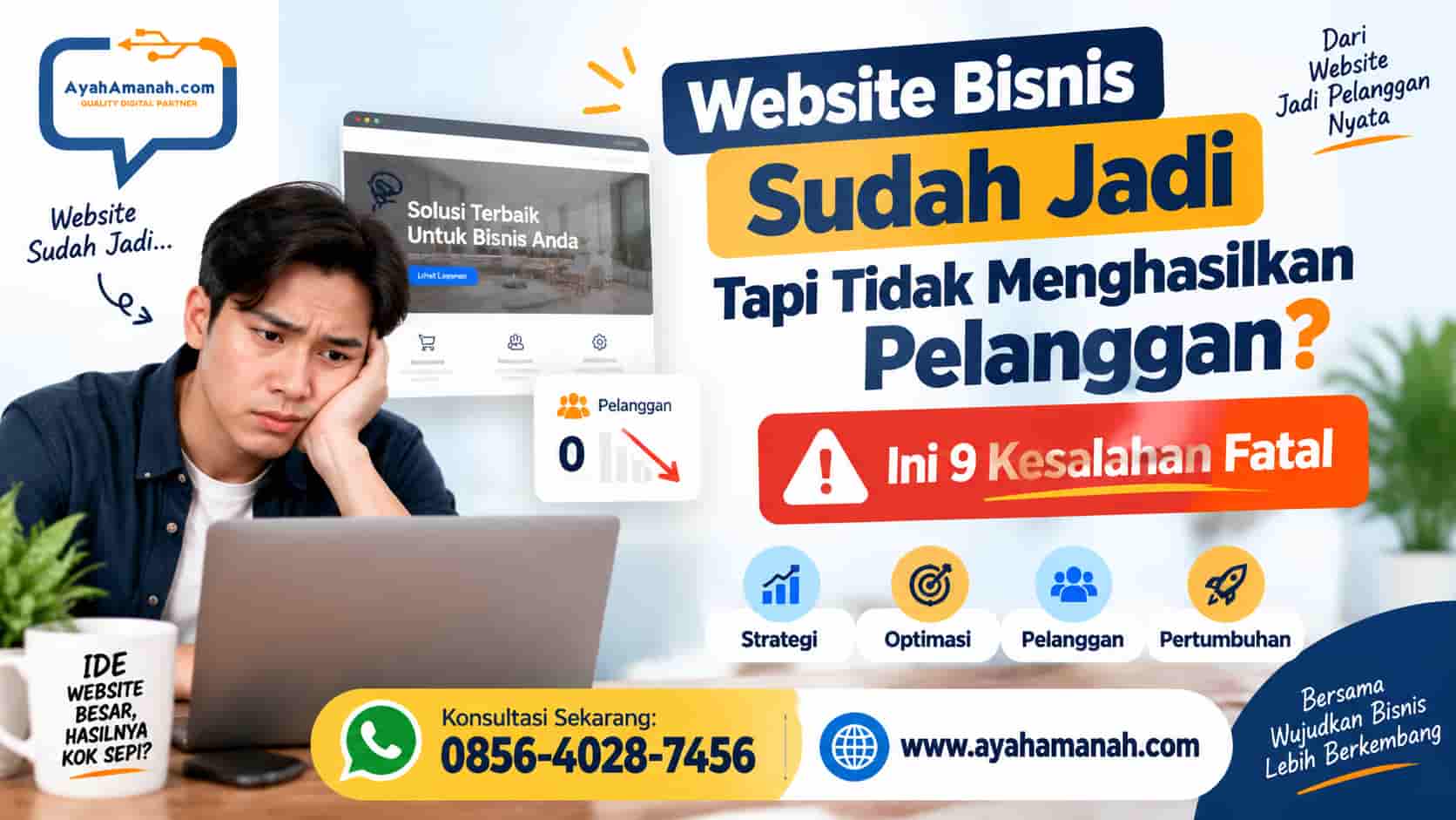 Website Bisnis Sudah Jadi Tapi Tidak Menghasilkan Pelanggan Ini 9 Kesalahan Fatal