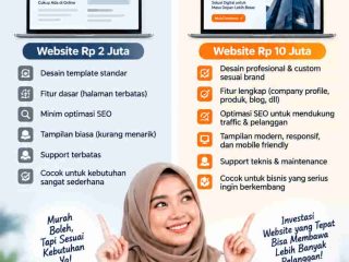 Website Rp2 Juta vs Rp10 Juta Apa yang Sebenarnya Anda Dapatkan